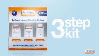 AcneFree’s 3 Step Acne Treatment Kit [upl. by Leavitt]