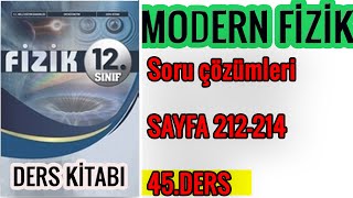 12SINIF FİZİK DERS KİTABI MODERN FİZİK SORU ÇÖZÜMLERİ5 [upl. by Goldy161]