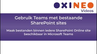 Werken met Microsoft Teams deel 1  SharePoint Online sites koppelen aan Microsoft Teams [upl. by Florian]