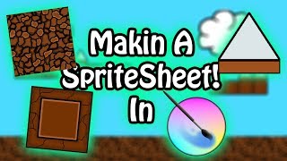 How To Make A Sprite Sheet In Krita  Making Some Game Assets 3 [upl. by Pietrek]