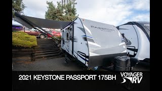 2021 Keystone Passport 175BH Travel Trailer RV Video Tour  Voyager RV Centre [upl. by Anahsirk239]