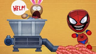 The Shredding Machine VS Spider Buddy  Kick The Buddy [upl. by Thill384]