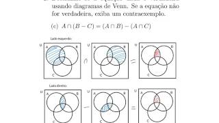 Matemática Discreta  Resolução da lista de Conjuntos 01 [upl. by Nauqit]