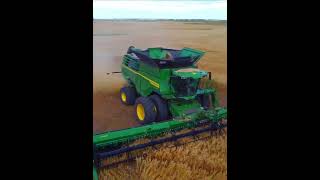 John Deere X9 johndeere shorts HarvestingShorts claaslexion harvesting farmingmachines [upl. by Wertz]