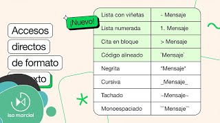 WhatsApp HABILITA NUEVAS OPCIONES de formato de texto para los mensajes [upl. by Oj]