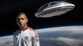 Teenage Kylian Mbappé in the city of alienscreated by AI [upl. by Sewell]