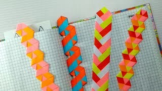 4 DIY Braided Paper Bookmarks ideas – Tutorial for Book and Cat Lovers [upl. by Dorreg672]