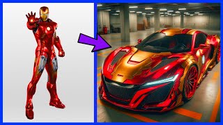 AVENGERS But SPORTS CAR VENGERS 🔥 All Characters marvel amp DC 2024💥 [upl. by Mikah]