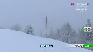 Dave Ryding  Kitzbühel 2022 Slalom  1st place [upl. by Aicenet]