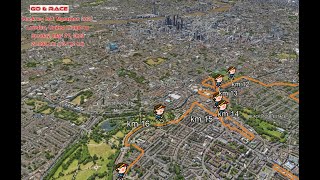 Hackney Half Marathon 2023 fly over the race path [upl. by Haldas]