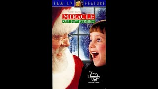 Miracle on 34th Street 1995 VHS Intro [upl. by Lucie]