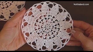 Diy crochet doily Crochet doily pattern Crochet mini doily [upl. by Egreog117]