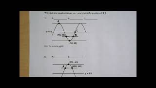 Precalc 44c Sinusoidal Curve Fitting [upl. by Eirek122]