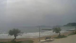 Arillas Live Webcam Corfu Greece wwwarillascom [upl. by Tamberg274]