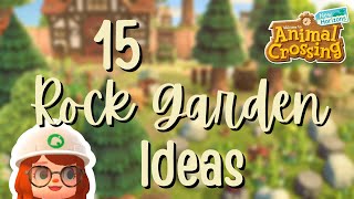 15 Rock Garden Ideas to Inspire Your Island  Animal Crossing New Horizons [upl. by Gussman]