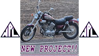 Yamaha Virago 535  Carb Float Valve  Part 1 [upl. by Enwahs]