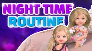 Barbie  The Twins Night Time Routine  Ep138 [upl. by Udelle]