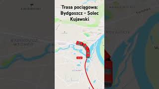 Trasa pociągowa Bydgoszcz  Solec Kujawski [upl. by Vergos146]