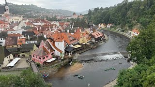 The beautiful landscape in Czech Republic 🇨🇿 for relaxating gentel rain in Český Krumlov [upl. by Wing607]