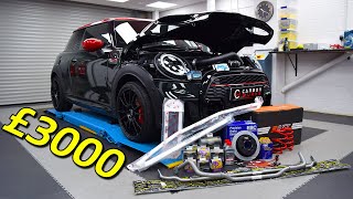 Adding £3000 in Handling UPGRADES to a Mini JCW F56 LCI2 [upl. by Fay]