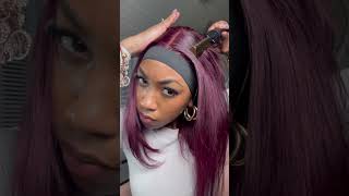 red bob wig from worldnewhair wigs worldnewhair hairtutorial hairstyle hairshorts fypage [upl. by Idden]