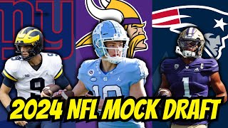 2024 NFL 2 ROUND Mock Draft Free Agency Edition [upl. by Eilime]