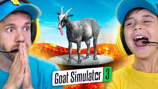 O CHÃO É LAVA COM CABRAS NO GOAT SIMULATOR 3  Brancoala Games [upl. by Ottilie]