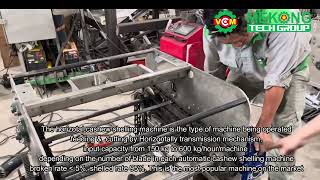 Cashew nut cutting machine made in Viet Nam [upl. by Arabeila120]