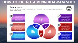 PowerPoint Tutorial Venn Diagram PowerPoint Slide  Logical Relations PowerPoint Slide [upl. by Tiphanie799]