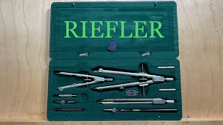 Review  Riefler SPG 23 Drafting Set w Rare “minime” compass [upl. by Aneert]