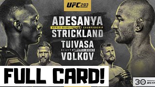 UFC 293 Predictions Adesanya vs Strickland Full Card Betting Breakdown [upl. by Bowlds]