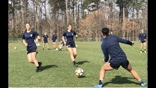 Best Pro Soccer Warm Up of 2018 North Carolina Courage [upl. by Aniaj]