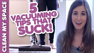 5 Vacuuming Tips that SUCK AKA Learn how to Vacuum Easy Vacuuming Ideas Clean My Space [upl. by Atnoed631]