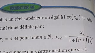 2 bac sm les suites numériques ex 49 page 106 Almoufid [upl. by Esinal]