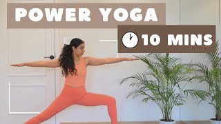 10 Min POWER Yoga Flow 🔥  Short Power Vinyasa [upl. by Caryn]