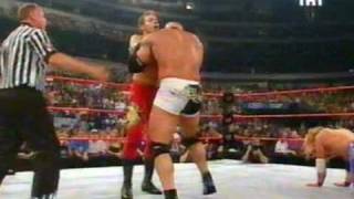 Goldberg and Booker T vs Chris Jericho and Cristian [upl. by Black]