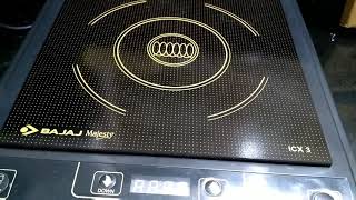 Induction Cooktop reviewBajaj majesty icx3 induction cooker review [upl. by Esertap]