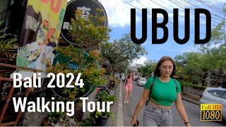 Ubud Walking Tour Bali Indonesia  Jl Hanoman HD60fps [upl. by Hesther]