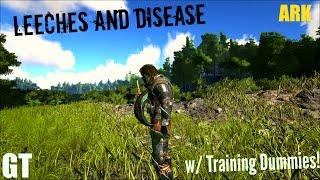 Leeches and Lesser Antidote  Training Dummy Testing  ARKSurvival Evolved [upl. by Ereveneug266]