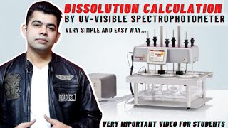 DISSOLUTION CALCULATION BY UVVISIBLE SPECTROSCOPE [upl. by Annawaj851]