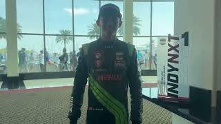 Siegel Wins Indy NXT St Pete Grand Prix Race [upl. by Haggi]