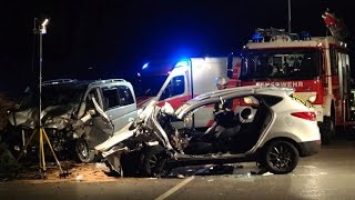 Tödlicher Unfall auf B7  Frontal in Gegenverkehr  Waldkappel [upl. by Macnamara]