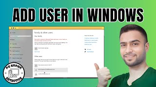 How to Add User in Windows 10 [upl. by Areemas]