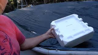 Above ground pool cover install trick [upl. by Hecker441]