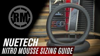 Nuetech Nitro Mousse Foam Motorcycle Tube Sizing Guide [upl. by Naro]