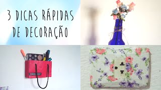 DIY  3 dicas fáceis e baratas para decorar o seu quarto [upl. by Umberto]