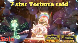 7 star Torterra raid with Serperior solo in Pokemon Scarlet and Violet for Nintendo Switch [upl. by Pedaias366]