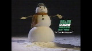 Vintage Commercial  The Horrifying Norwest Snowman [upl. by Slosberg678]