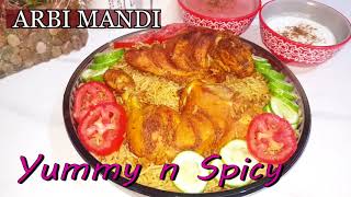 How to make Arabic Mandi by yummy n spicyGulf cuisineMiddle Eastern FoodTraditional Yemeni food [upl. by Stamata]