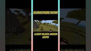 Lucky Blocks in MCPE minecraft addonsforminecraftpocketedition gaming [upl. by Eilrak]